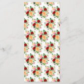 Romantic Roses FloralRomantic Red and Oran Wedding メニュー (裏面)