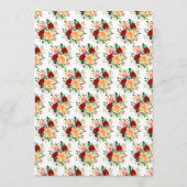 Romantic Roses FloralRomantic Red and Oran Wedding メニュー (裏面)