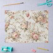 Romantic Roses & Wildflowers Vintage Garland 薄葉紙 (クラフト)