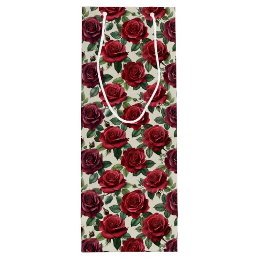Romantic Roses Wine Gift Bag ワインギフトバッグ (裏面)