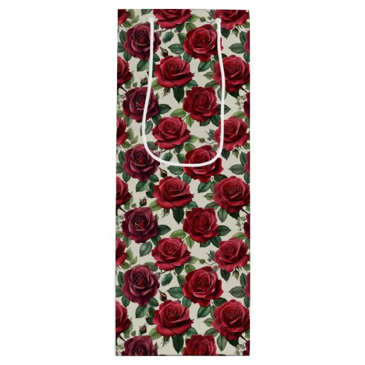 Romantic Roses Wine Gift Bag ワインギフトバッグ (正面)