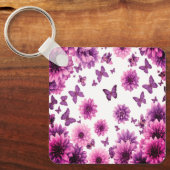 Romantic Rosy Floral キーホルダー (正面)