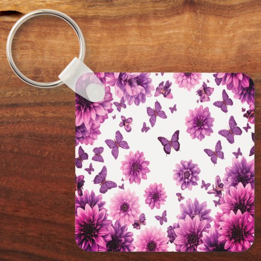 Romantic Rosy Floral キーホルダー (正面)