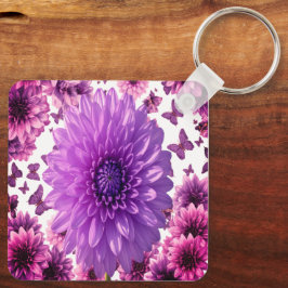 Romantic Rosy Floral キーホルダー