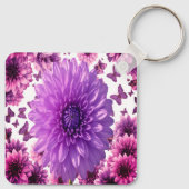 Romantic Rosy Floral キーホルダー (裏面)