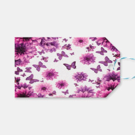 Romantic Rosy Floral ギフトタグ