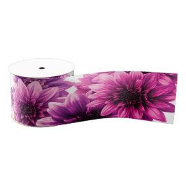 Romantic Rosy Floral グログランリボン