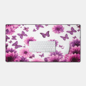 Romantic Rosy Floral デスクマット (キーボード&マウス)