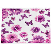 Romantic Rosy Floral ラージペーパーバッグ (正面)