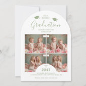 Romantic Sage 4-Photo Double Twins Grads TMF26 招待状 (正面)