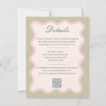 Romantic sage green Details Enclosure Card