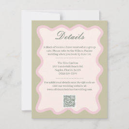 Romantic sage green Details Enclosure Card ノートカード