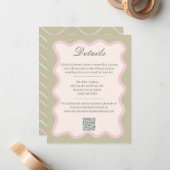 Romantic sage green Details Enclosure Card ノートカード (正面/裏面インサイチュ)