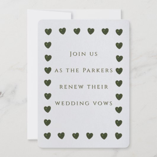 Romantic Save the Date Card - Always and Forever 招待状 (裏面)