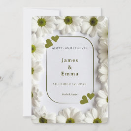 Romantic Save the Date Card - Always and Forever 招待状