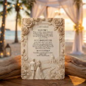 Romantic Scenic Chapel Couple エンクロージャーカード