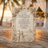 Romantic Scenic Chapel Couple エンクロージャーカード