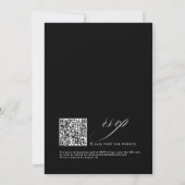 Romantic Script Calligraphy Simple & Chic Wedding 招待状 (裏面)