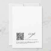 Romantic Script Calligraphy Simple & Chic Wedding 招待状 (裏面)