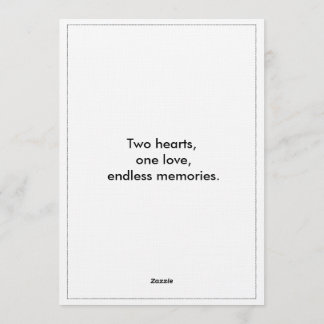 Romantic Script Wedding Invitation – Customizable  招待状