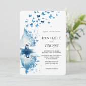 Romantic Seaside Wedding Invitation 招待状 (スタンド正面)