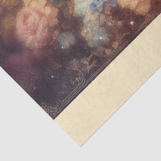 Romantic Shabby Chic Floral Cat Decoupage  薄葉紙 (詳細)