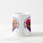 Romantic Silhouette Couple Your Heart Is My Home  コーヒーマグカップ (中央)