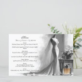 Romantic Sketch Wedding Menu with Vintage Perfume  (スタンド正面)