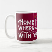 Romantic Soulmate Valentine's Day Two-Tone Mug コーヒーマグカップ (左)