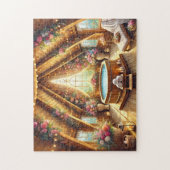 Romantic Spa Retreat Jacuzzi Loft w/ Fairy Lights ジグソーパズル (縦)