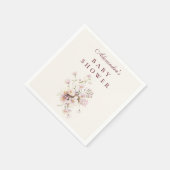Romantic Spring Floral Baby Shower スタンダードカクテルナプキン (角)