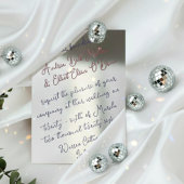 Romantic Spring Wedding Mauve, Purple & Silver 箔招待状