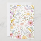 Romantic Spring Wildflower Meadow Wedding 招待状 (裏面)