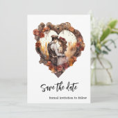 Romantic Steampunk Wedding Heart セーブザデート (スタンド正面)