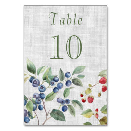 Romantic summer berries Wedding テーブルナンバー