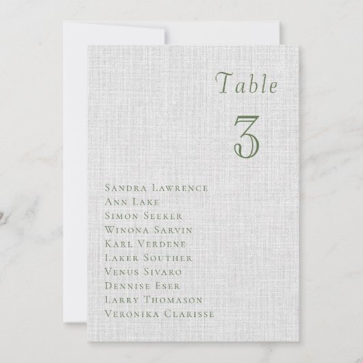 Romantic summer berries Wedding Table Seating Card 招待状 (正面)