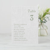 Romantic summer berries Wedding Table Seating Card 招待状 (スタンド正面)