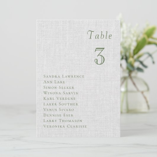 Romantic summer berries Wedding Table Seating Card 招待状 (スタンド正面)