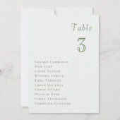Romantic summer berries Wedding Table Seating Card 招待状 (正面)