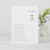 Romantic summer berries Wedding Table Seating Card 招待状 (スタンド正面)