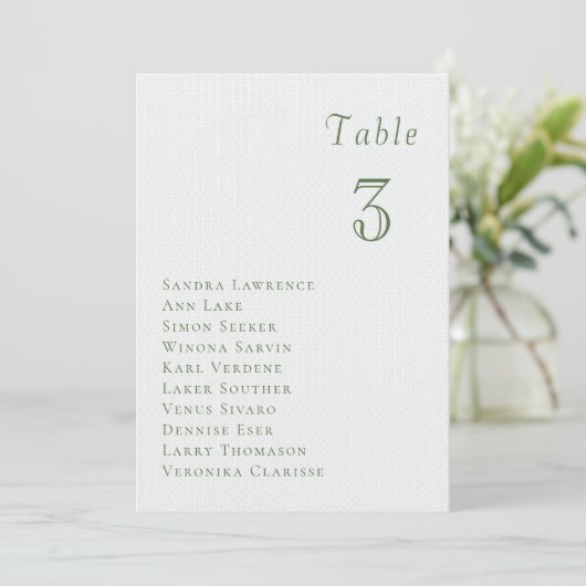 Romantic summer berries Wedding Table Seating Card 招待状 (スタンド正面)