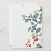 Romantic summer berries Wedding Table Seating Card 招待状 (裏面)