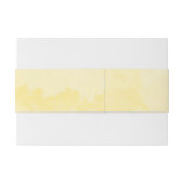 Romantic Sunflower Rustic Yellow Wedding 招待状ベリーバンド (裏面例)