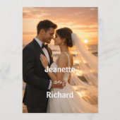 Romantic Sunset Beach Couple Wedding メニュー (裏面)