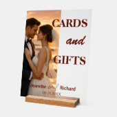 Romantic Sunset Beach Wedding Vows  アクリルサイン (傾斜)