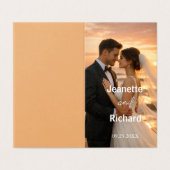 Romantic Sunset Beach Wedding Vows Program (外部フラット)