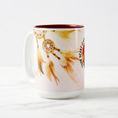 Romantic Sunset Couple Your Heart My Home Mug ツートーンマグカップ (正面左)