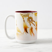 Romantic Sunset Couple Your Heart My Home Mug ツートーンマグカップ (左)