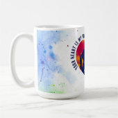 Romantic Sunset Soulmates Your Heart My Home Mug コーヒーマグカップ (左)