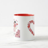 Romantic Superhero Couple Valentine’s Coffee Mug マグカップ (中央)